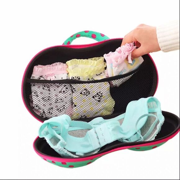 Sexy Bra Bustier Underwear Intimates Storage Box Travel Bag Portable Organizer - Picture 5 of 10